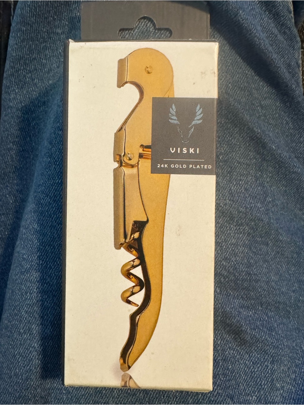 24K Gold-Plated Waiter’s Corkscrew — Gold